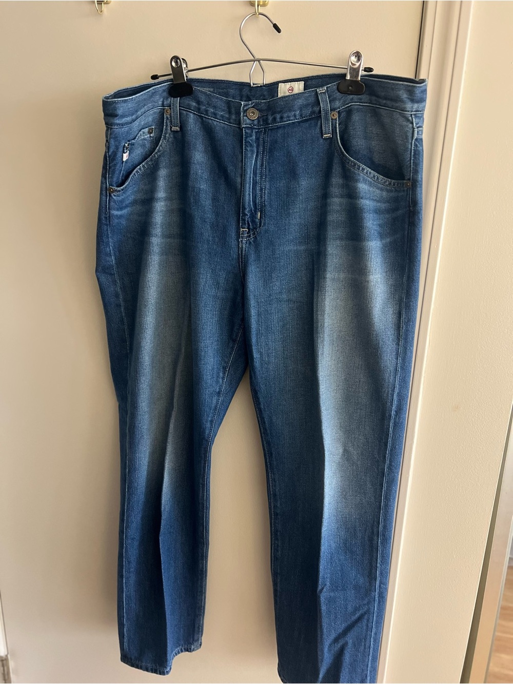 AG Adriano Goldschmied Ex-Boyfriend Slouchy Slim Jeans | 34 | Medium Wash